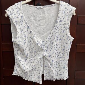 Cotton On Blue Floral Tank Top